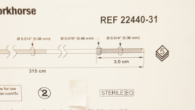 Abbott 22440-31 BareWire Filter Delivery Wire 0.014inch x 315cm (x) - Box of 5